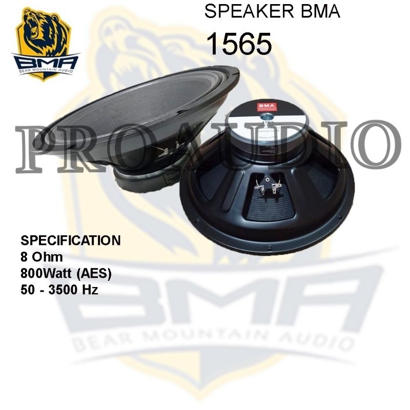 Speaker Komponen BMA 1565 15 Inch Original