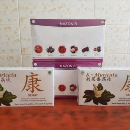 K muricata Mazon B Obat Herbal 100% Original - Paket Terapi Herbal Mazon B & K-Muricata