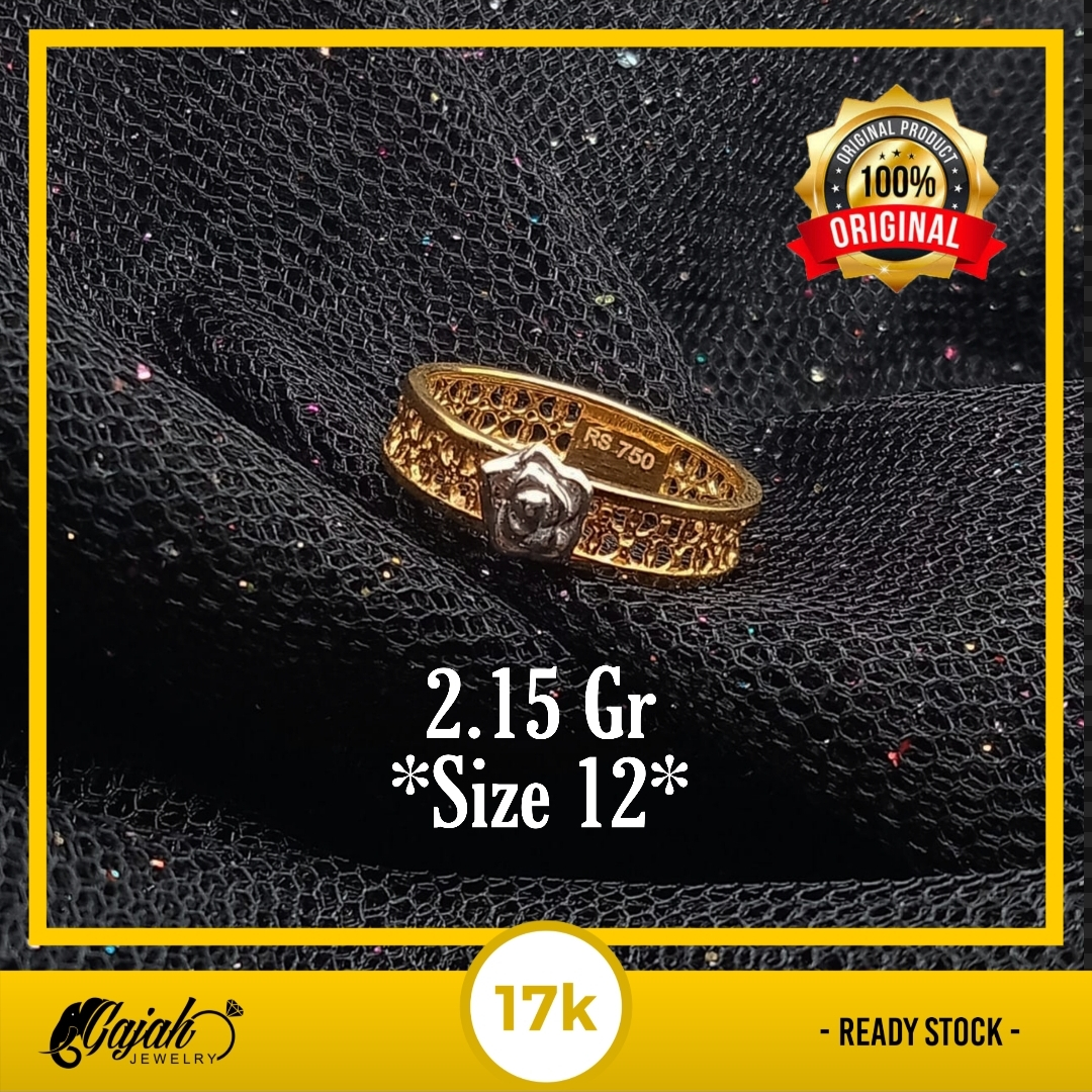 Cincin Emas 17K - 2.15 Gr Kadar 750 - 5046