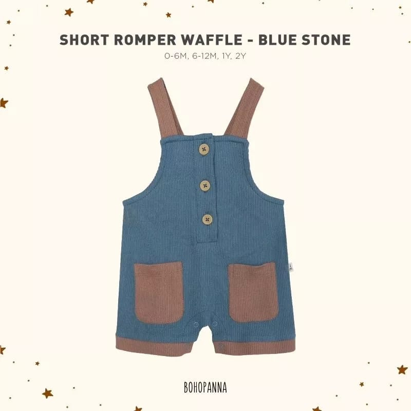 BOHOPANNA | BOHO | BOHO PANNA SHORT ROMPER WAFFLE | JUMPER SUIT