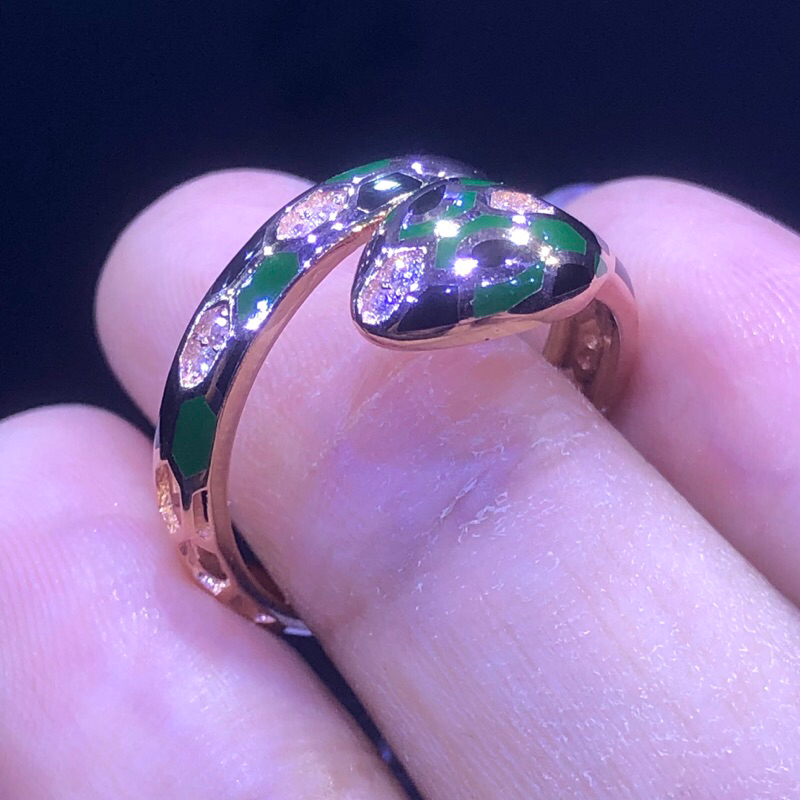cincin emas bvlgar* ular italy