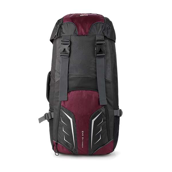 Justrue Tas Gunung Carrier 60 Liter Ransel Pendaki 60L Marun 306