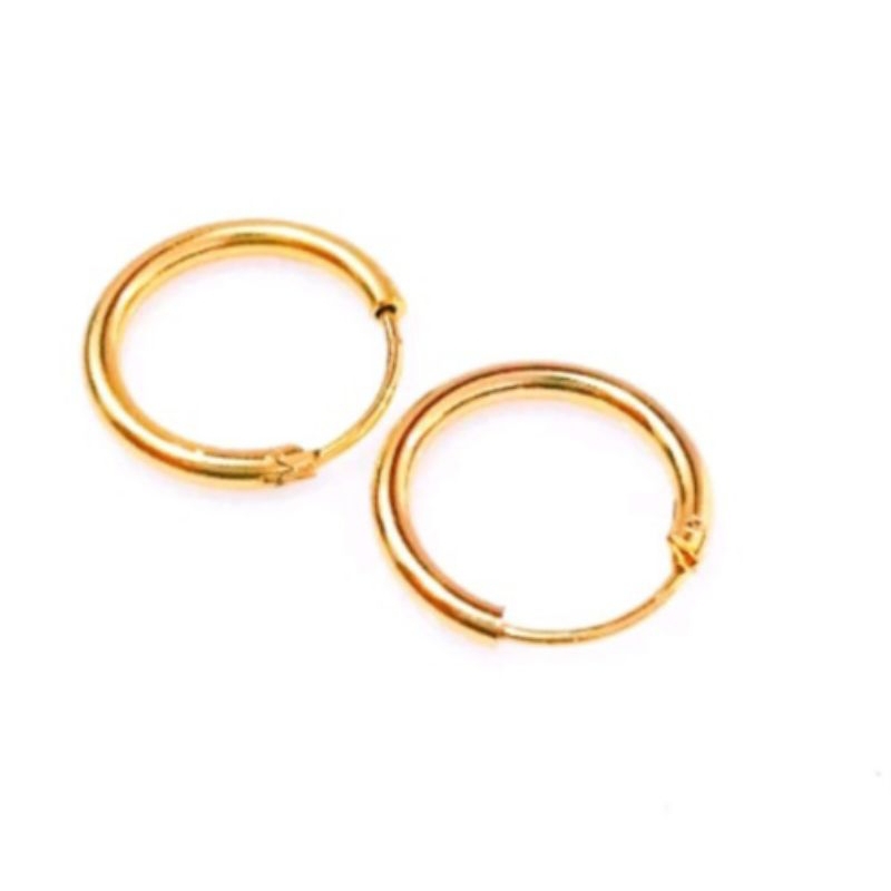 Anting Clip Gold Wanita Dewasa Lapis 24K