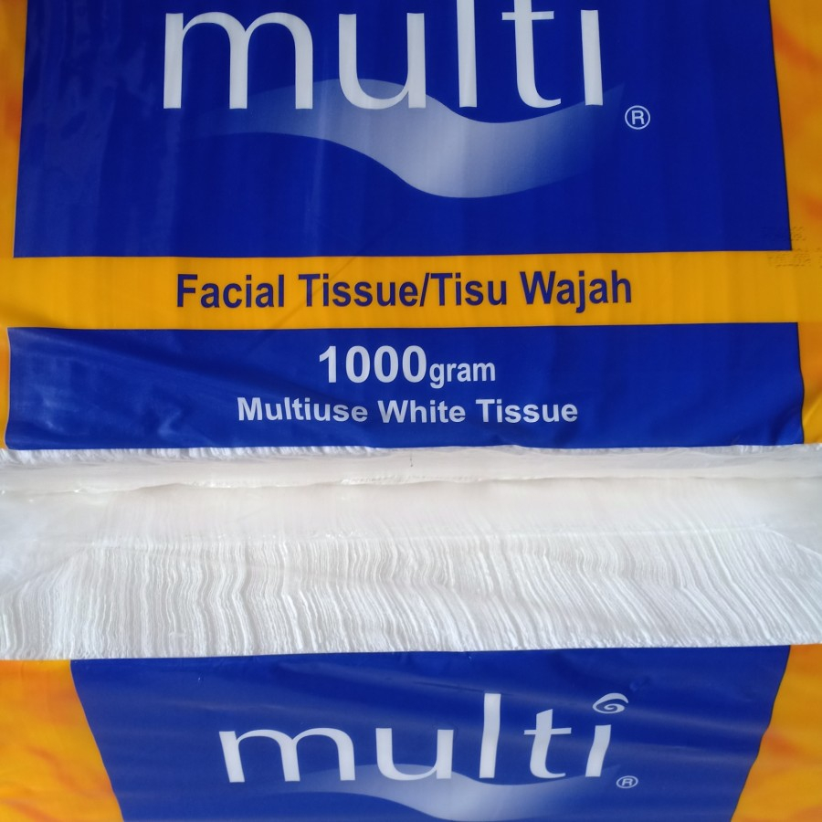 Tisu Tessa Multi 1000 gr 2 Ply MP08 sheet / Tissue Facial 1 kg / Tisu wajah 1000 gram 2ply lembut nyaman di kulit