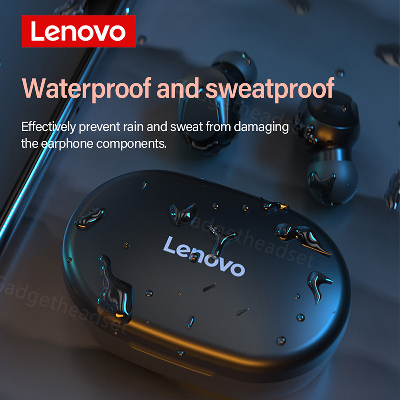 100% Ori Lenovo XT91 TWS Earphone Heatset Bluetooth 5.0 Mini Earbuds Noise Reduction Mendukung Android/IOS