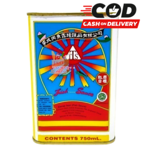 ( JSO) TTS KECAP IKAN MATAHARI KALENG 750ML ORIGINAL LEE SENG HENG FISH SAUCE GRAVY NO 1 SUN BRAND