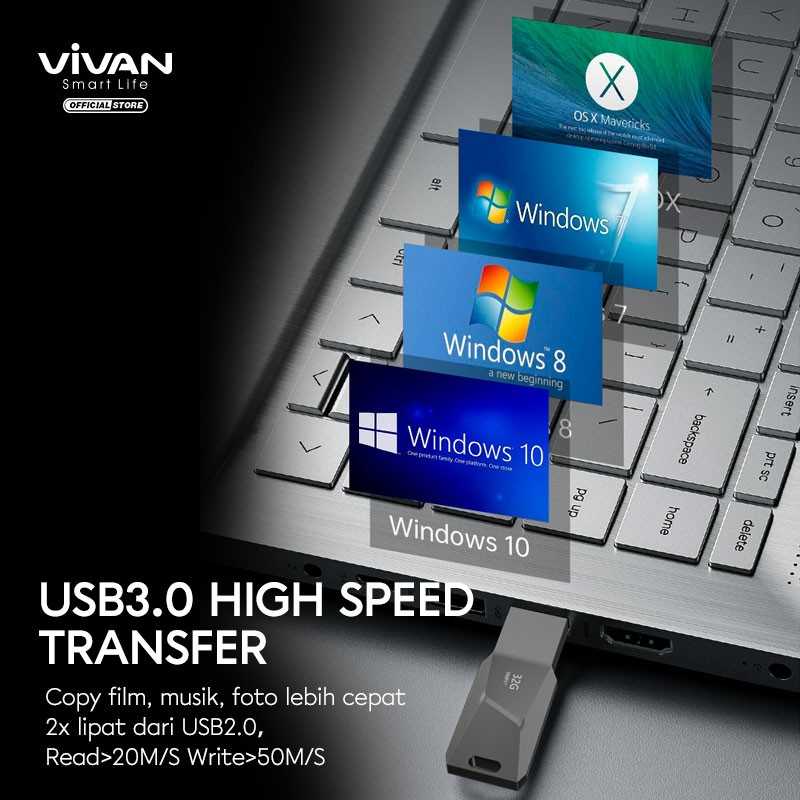 Flashdisk 16GB/32GB USB 3.0 High Speed VMF516/VMF532 - VIVAN