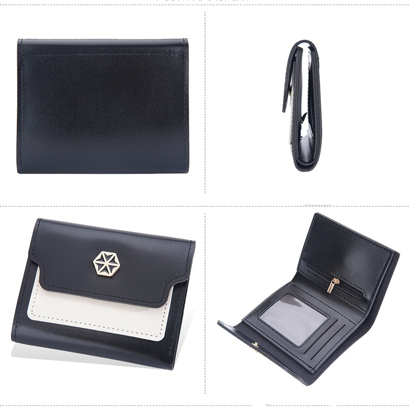 DOMPET LIPAT WANITA IMPORT BAELLERRY ORIGINAL MINI REMAJA LUCU KEKINIAN BRANDED PREMIUM MURAH SIMPLE BATAM HITAM KULIT KOREA KARTU CEWEK CASSILA WA699B5 KECIL