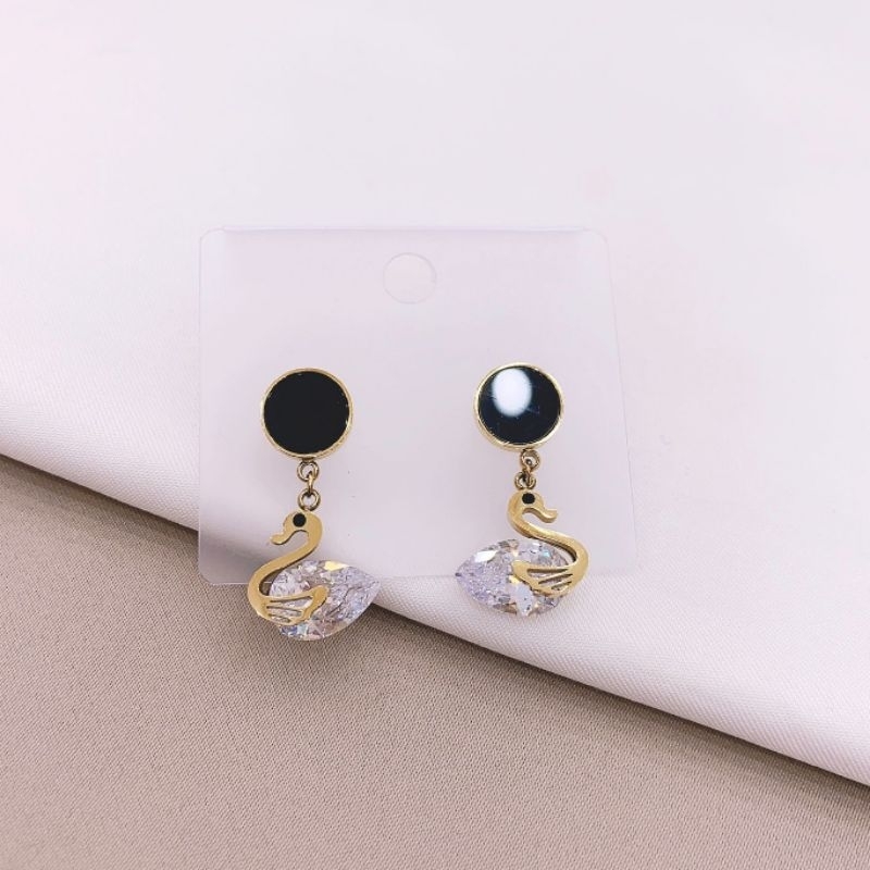 Anting Titanium Asli Rosegold Premium Quality Anti karat anti alergi Stainless steel T11