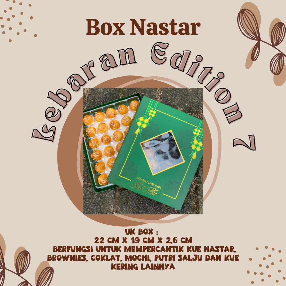 Dus Nastar/Legit mini edisi Lebaran/Kemasan Kue/Box Kue /Dus Lebaran Edisi 2