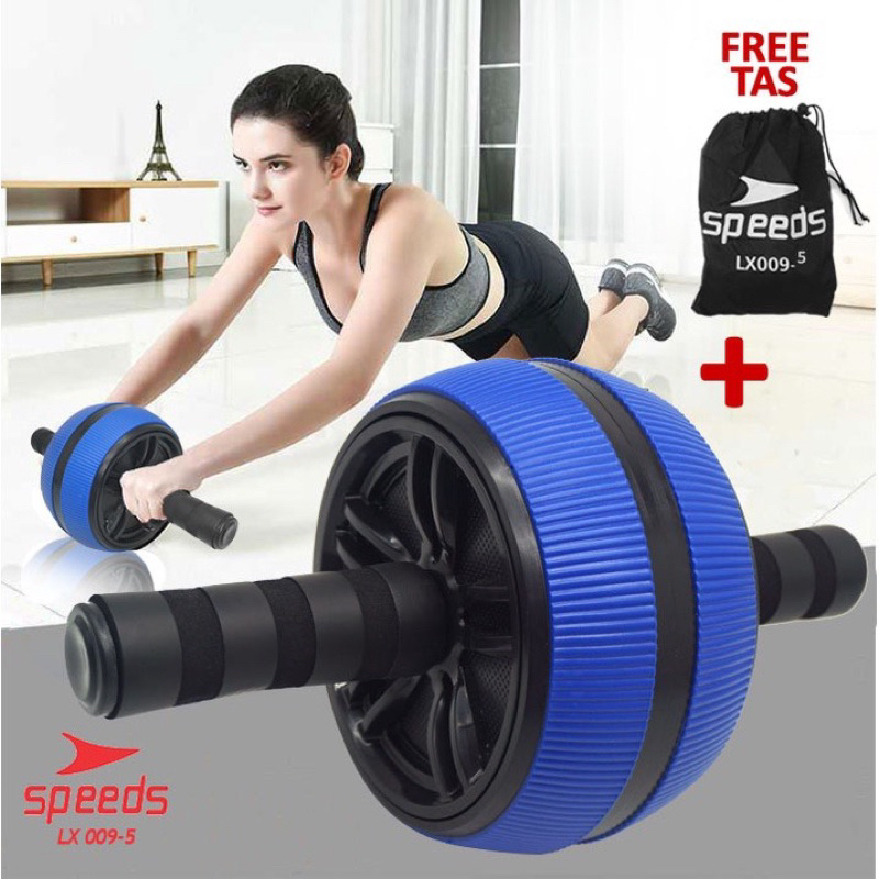 roller abs roda abs alat latihan perut fitness gym abs wheel roller melatih otot perut