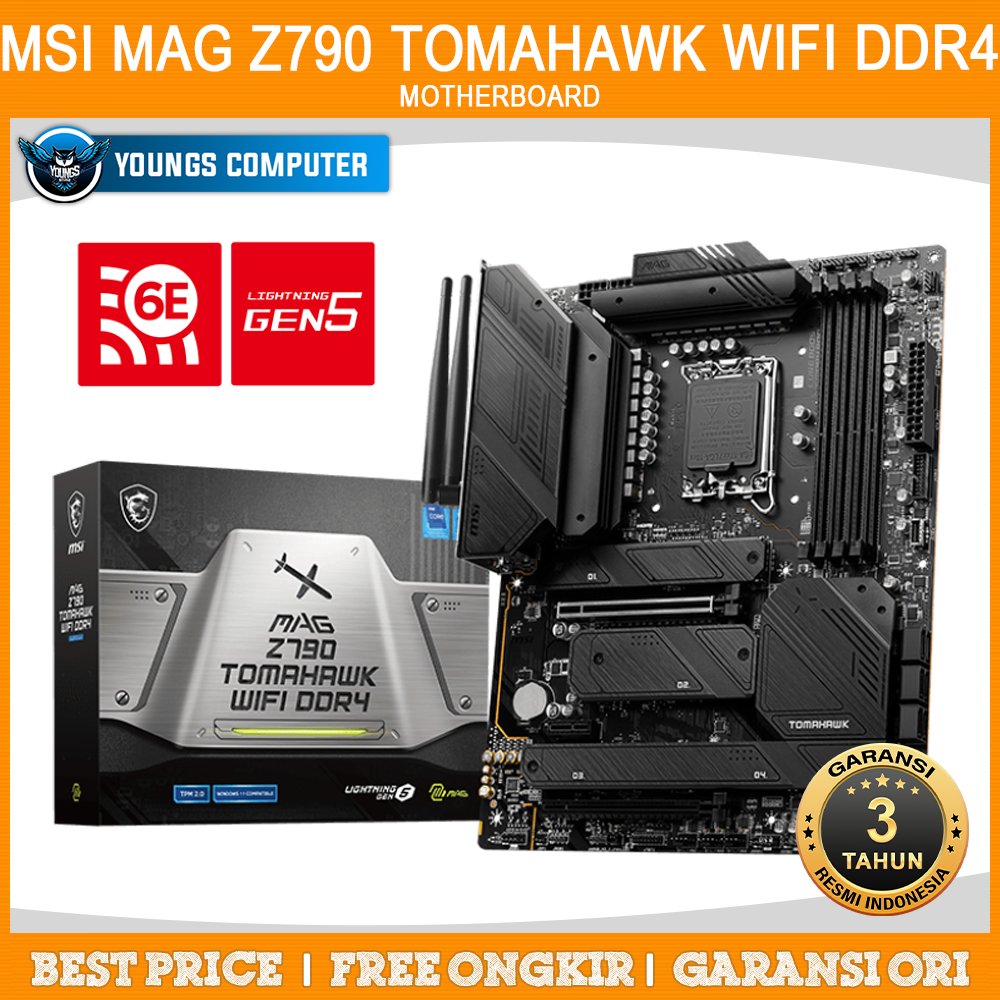 MSI MAG Z790 TOMAHAWK WIFI DDR4 | MOTHERBOARD INTEL Z790 LGA1700 DDR4 ATX