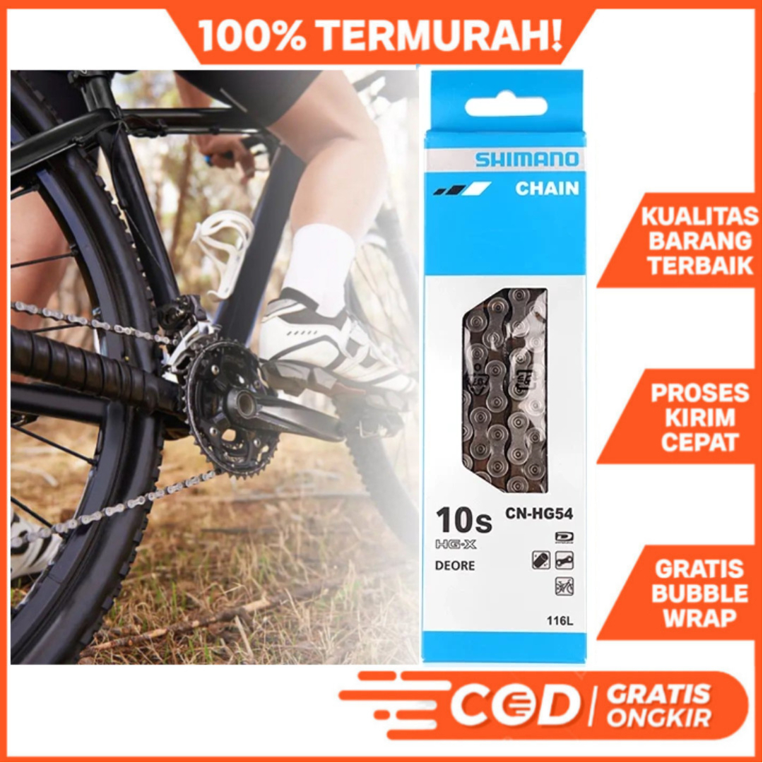 RANTAI SEPEDA SHIMANO CN-HG54 9-10 SPEED CHAIN SEPEDA LIPAT GUNUNG MTB ROADBIKE DLL