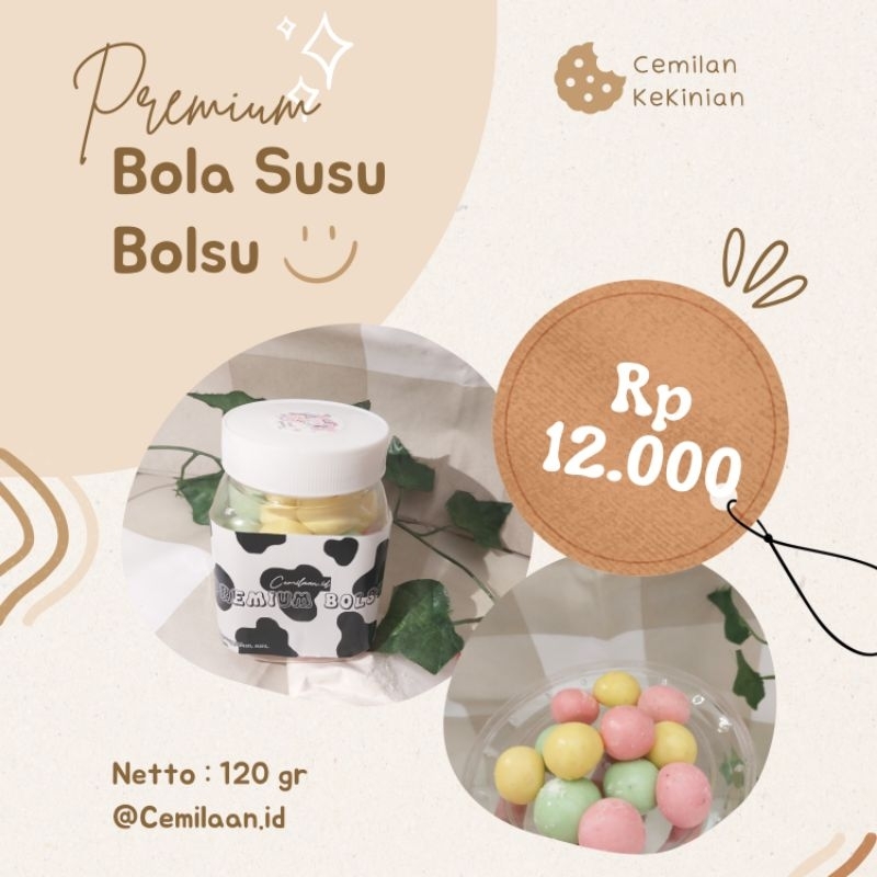 

Bola Susu Premium | Bolsu Aneka Rasa 120 gr