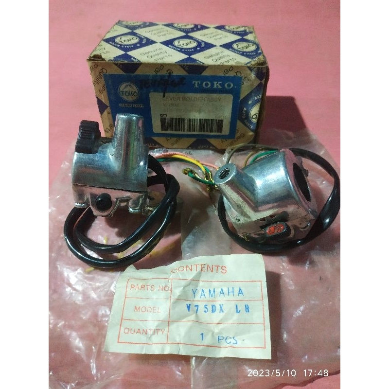 HOLDER SET KANAN KIRI YAMAHA V75 V75DX NOS