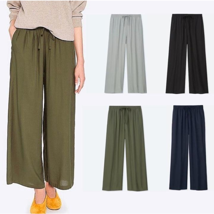Celana Kulot Wanita // Celana Panjang Wanita Haighwaist // Kulot Panjang Uniqlo