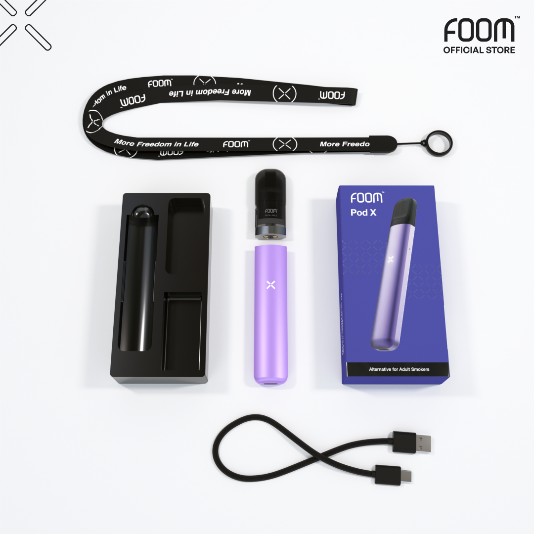 SPECIAL BUNDLING FOOM X WILD PURPLE PREFILLED (FREE LANYARD)