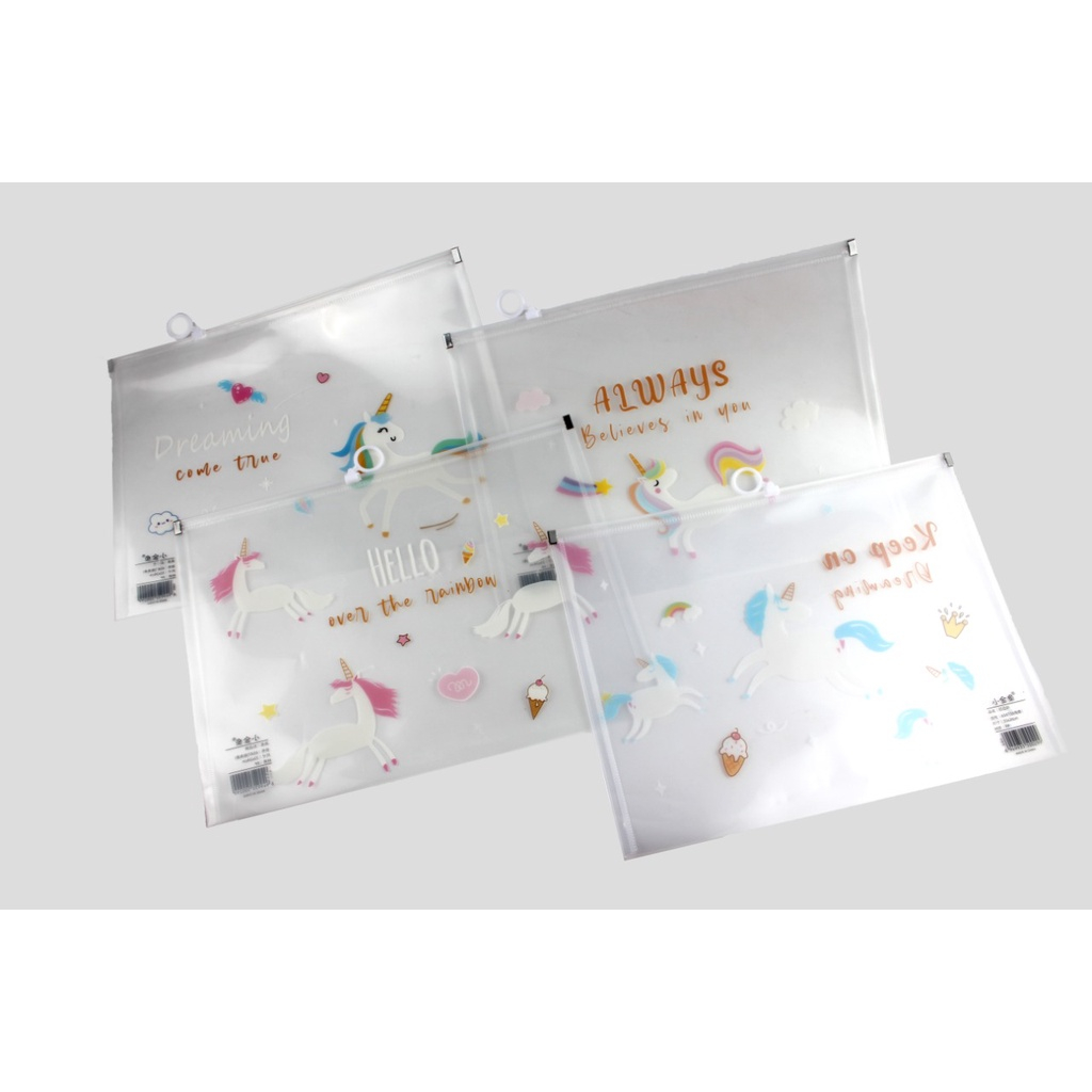 

SALE !! DISKON !! HARGA MURAHPocket File Fancy A4 Unicorn / Map Zipper Fancy