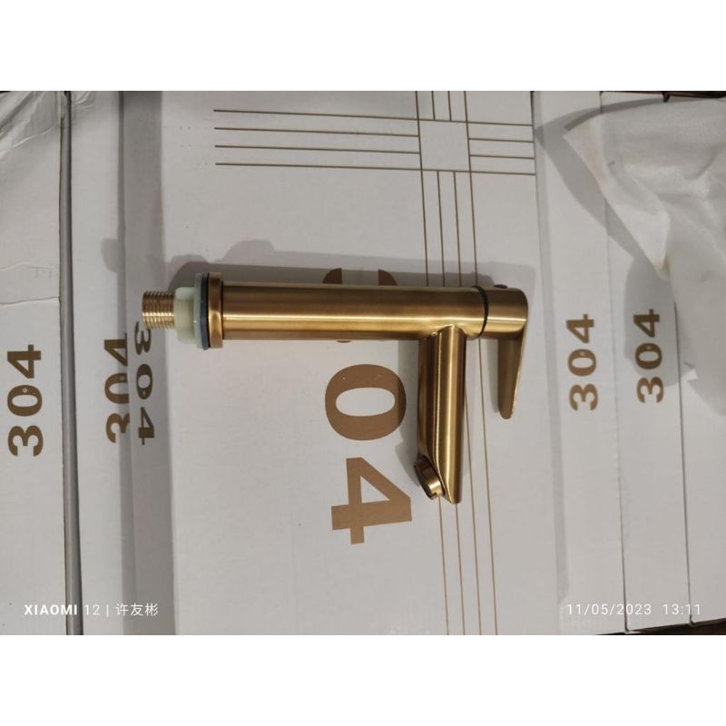 Kran Wastafel Gold keran Lavatory stainless SUS 304 GOLD 18 dan 30 cm