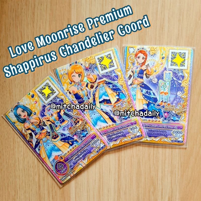 [RARE] Kartu Aikatsu on Parade Premium LPR Love Moonrise Mizuki Sapphirus Chandelier Coord