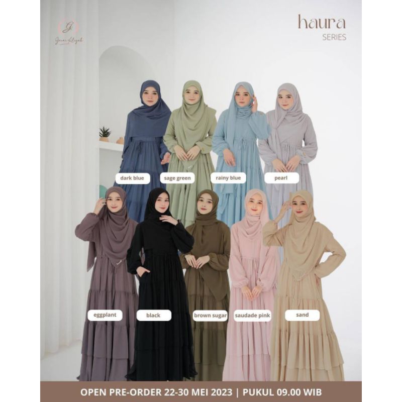 Haura Dress Mom ori gerai aliyah set Phasmina