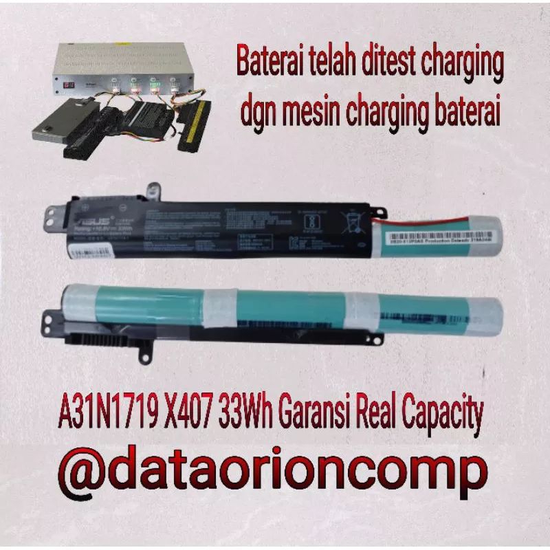 Baterai Batre Baterry Laptop Asus A31N1719 for A407 X407 X507 A507 original