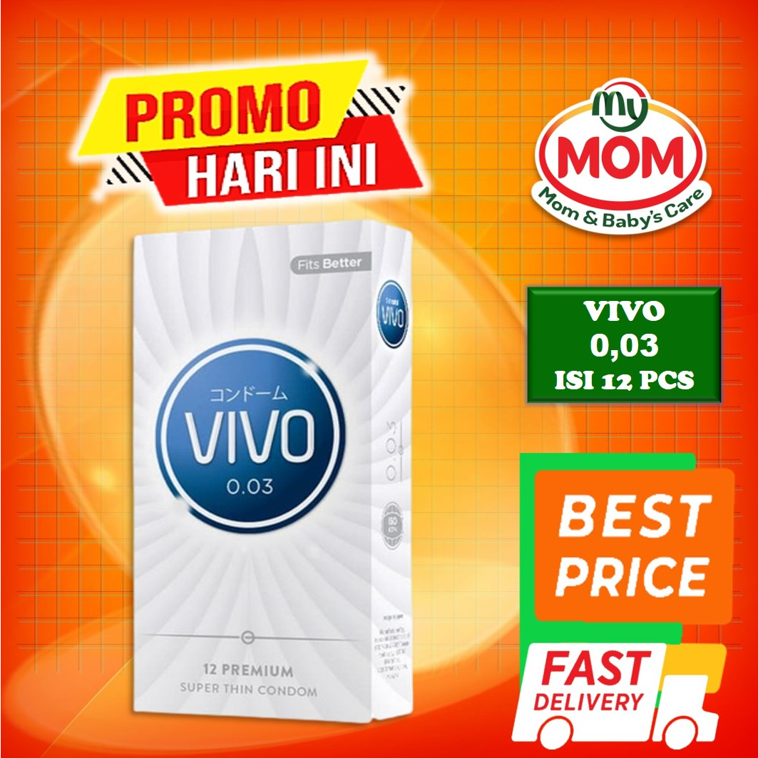 [BPOM] Kondom VIVO 003 Isi 12 Pcs / Kondom Vivo Extra Tipis 0.03 / Kondom Tipis / Kondom Import / MY MOM
