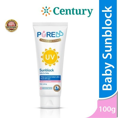 Makassar PureBB SUNBLOCK SPF25 100 gram / Sunblock Baby