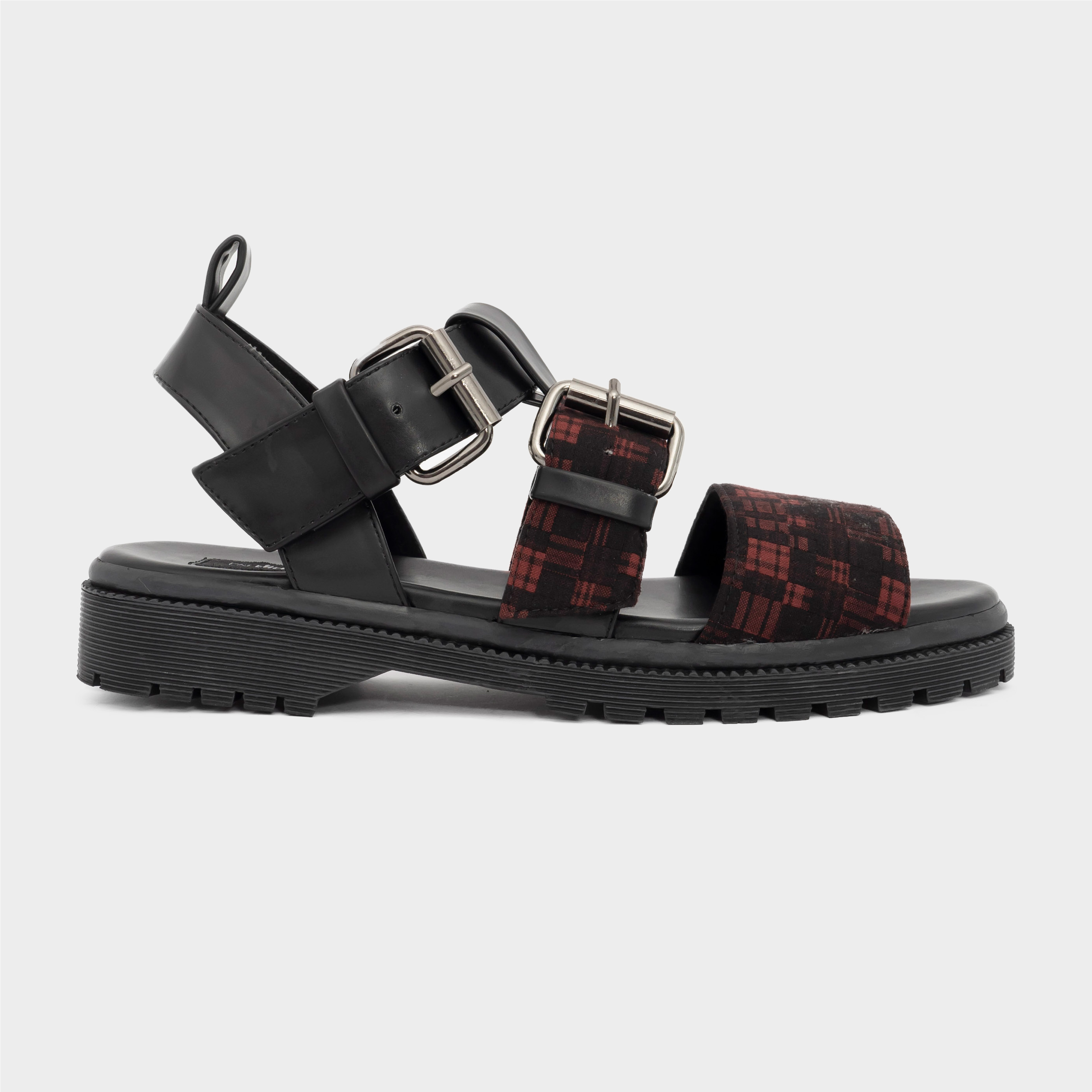 Dianable - Nara Docmart Platform Sandal (Black - Choco - Maroon Black)