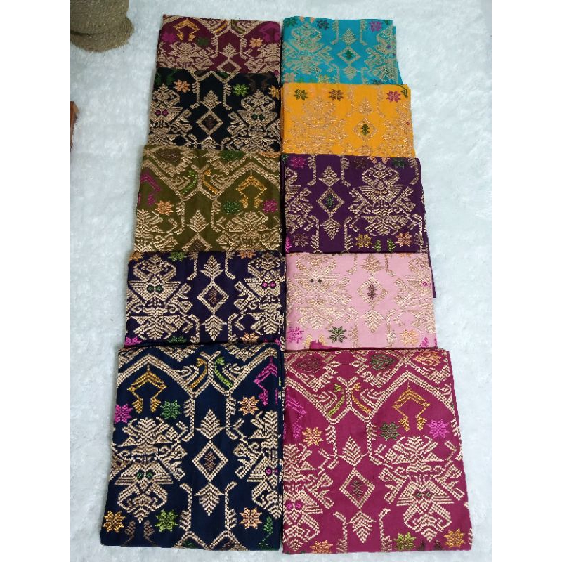 Kain Kamen Bali Lembaran Motif Songket Bordir • Kain Kamen Bali Lembaran • Kain Kamen Bali Lembaran 
