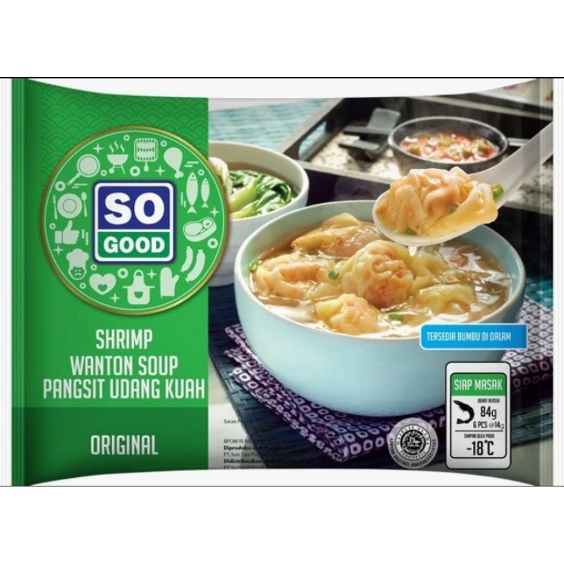 

So Good shrimp wonton soup 84gr pangsit udang kuah