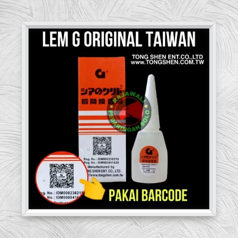 

LEM G ORIGINAL ASLI TAIWAN BARCODE