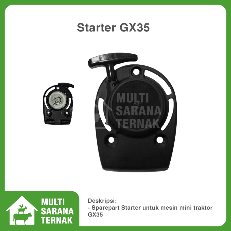 Single Starter Spare Part Mini Traktor Gx35 Mesin Bajak Potong Rumput