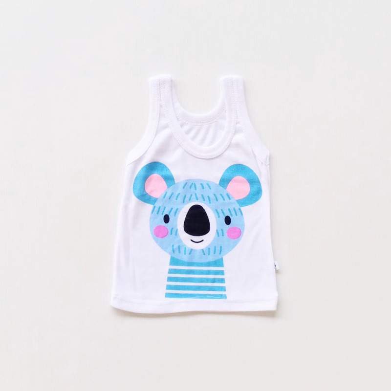 Kaos Singlet Motif Anak Kaos Dalam Oblong Anak Laki Laki dan Perempuan Newborn-3 Tahun