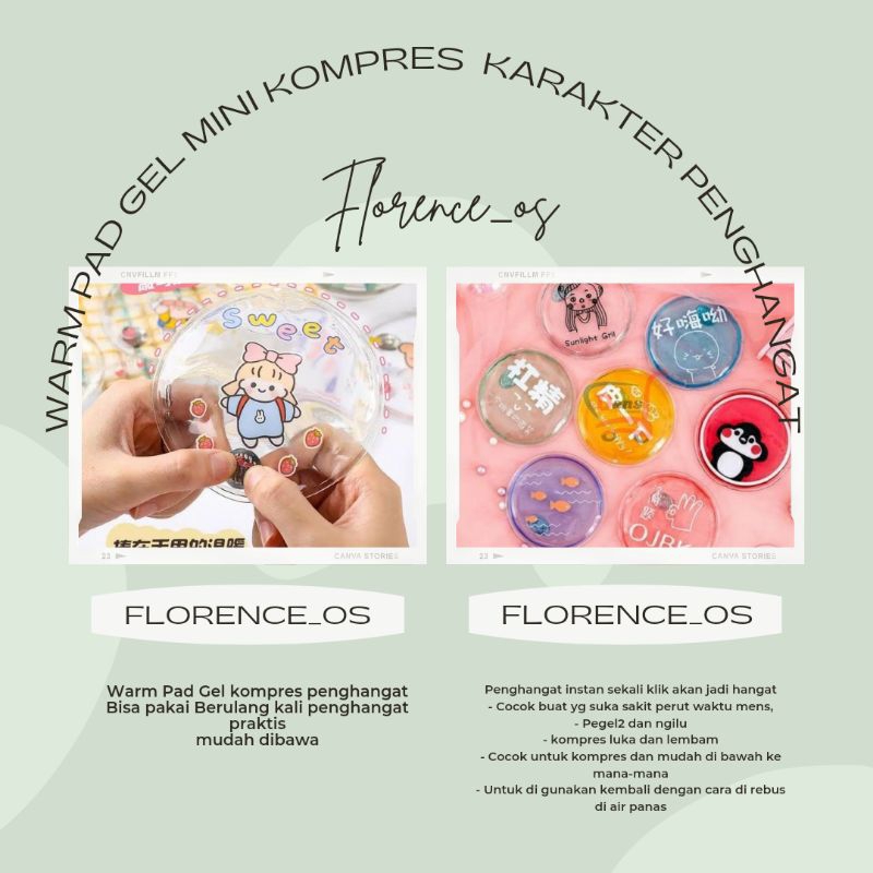 Warm Pad Gel Mini Kompres Karakter Penghangat Tangan