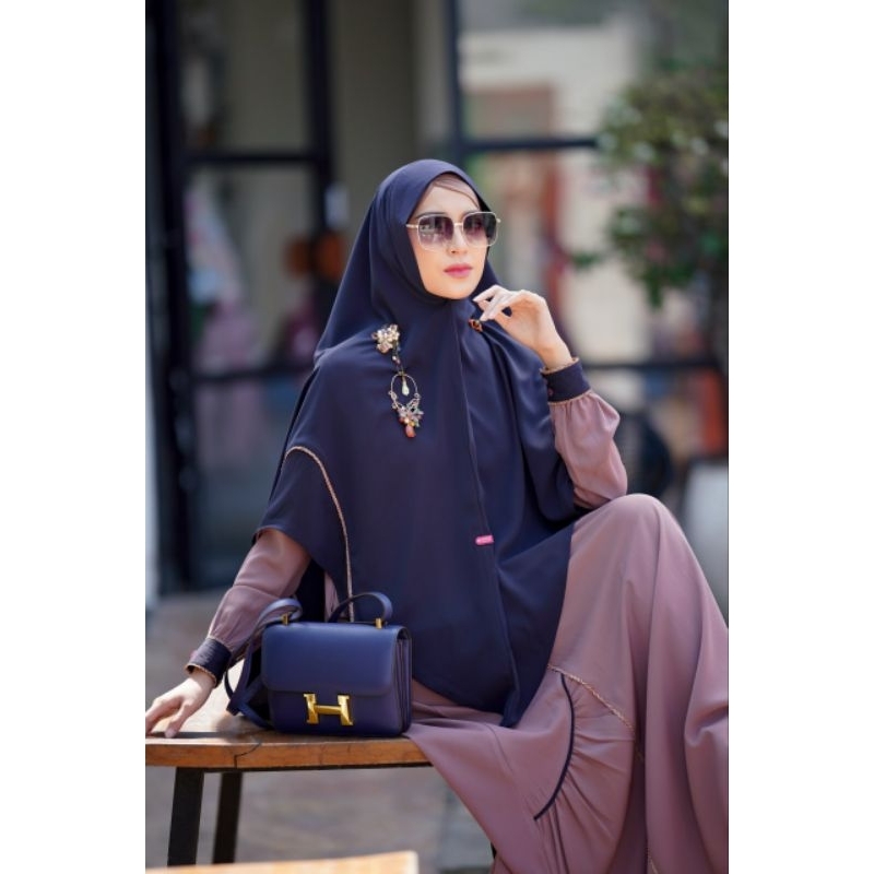 GAMIS AULIA SARA MOCCA NAVY SERIES/AULIA FASHION TERBARU