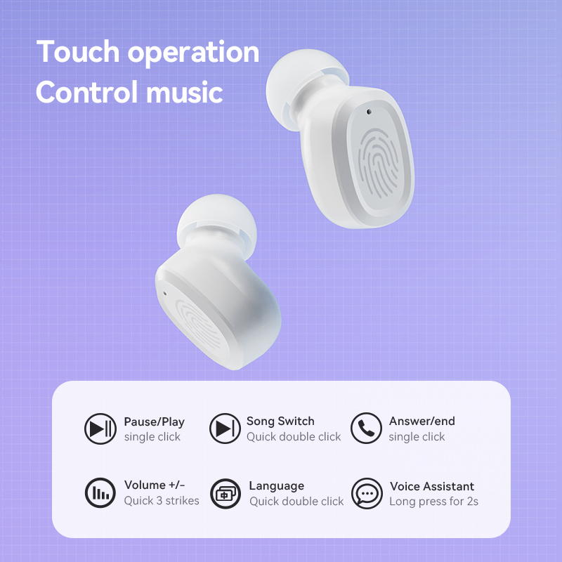 Bluetooth Headset Headphone True Wireless Earphone Stereo Mini Earbuds In-Ear Sounds Tws Headset