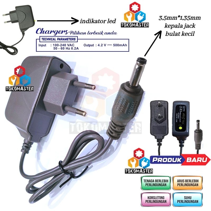 Charger Multi Fungsi Universal Charge Adaptor Cas Aneka Senter Headlamp emergency lamp surya luby dony mitsutama