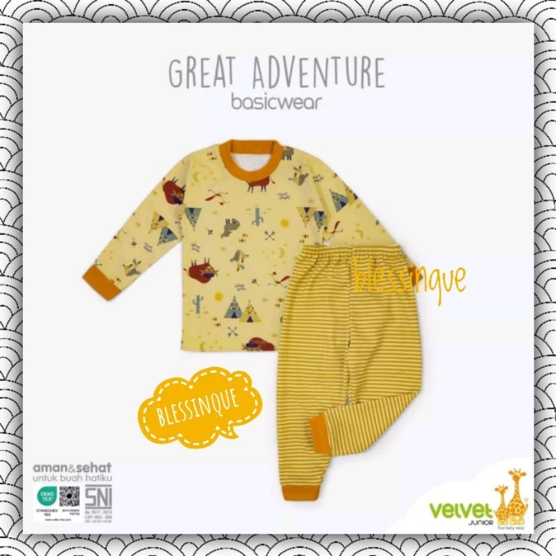 PIYAMA Velvet Junior BIG SIZE 2-10 Tahun