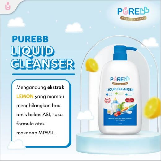 PUREBB Liquid Cleanser Sabun Cuci Botol Bayi Nipple Cleanser Baby Bottle Purebaby