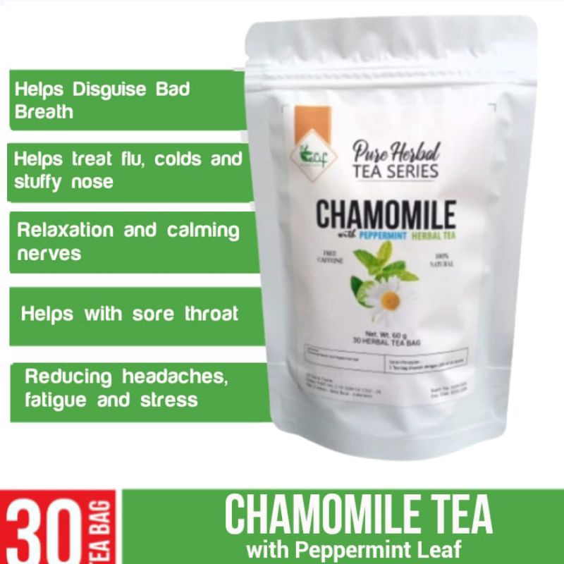 

ELIF TEA Chamomile Peppermint Tea : Chamomile with Peppermint Leaf (30 Tea Bag)