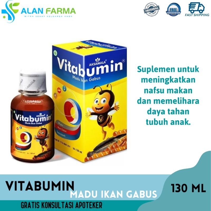 

Vitabumin Madu Ikan Gabus 60 mL dan 130 mL | Madu Meningkatkan Nafsu Makan | Suplemen Meningkatkan Nafsu Makan