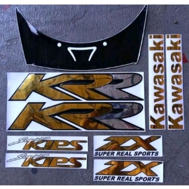 Cutting stiker Kawasaki Ninja KRR RR old