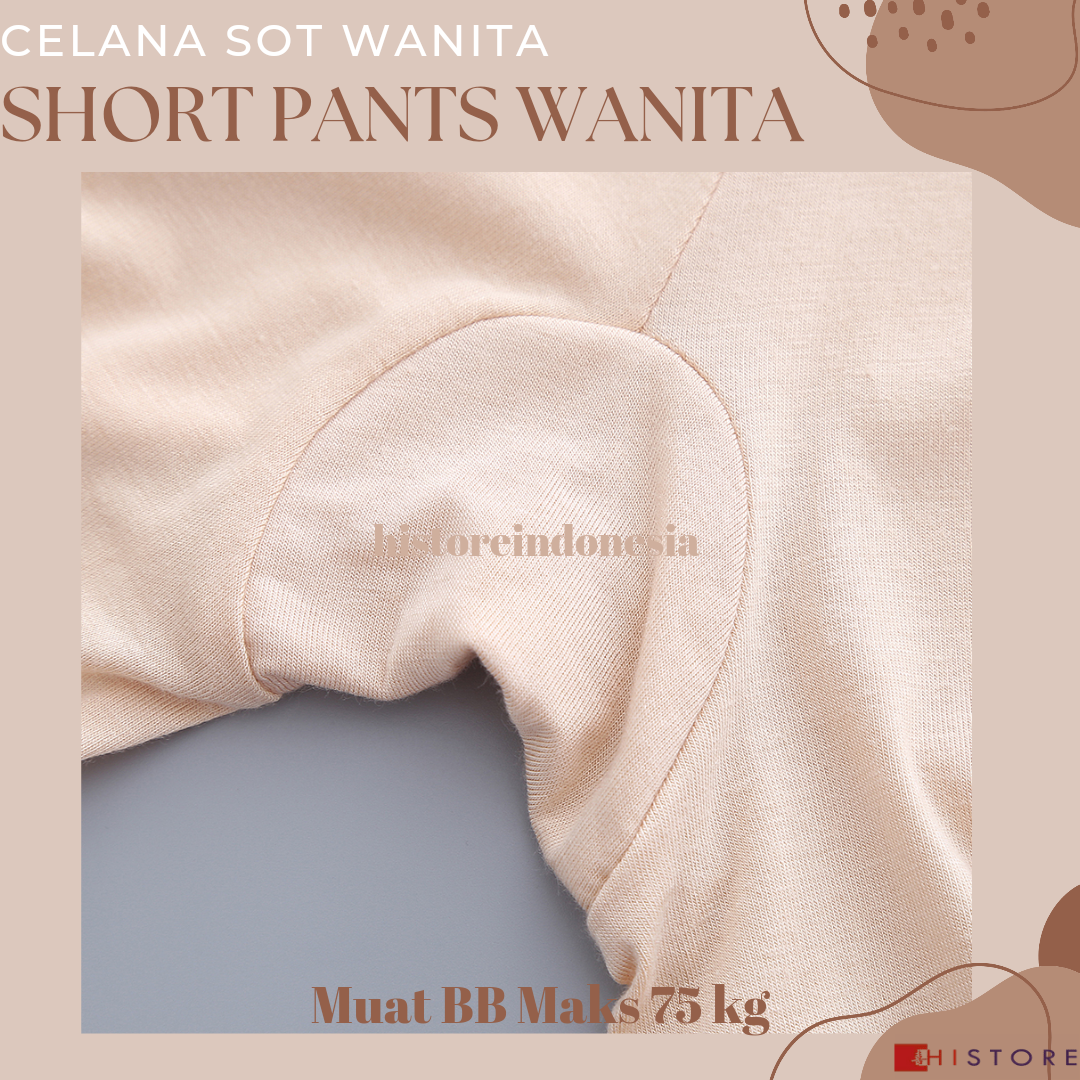 Short Pants Wanita Seamless Fit 390 Celana Pendek Ketat CD BB Maksimal 75 kg