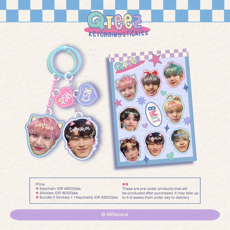 QTEEZ <ATEEZ keychain & stickies>