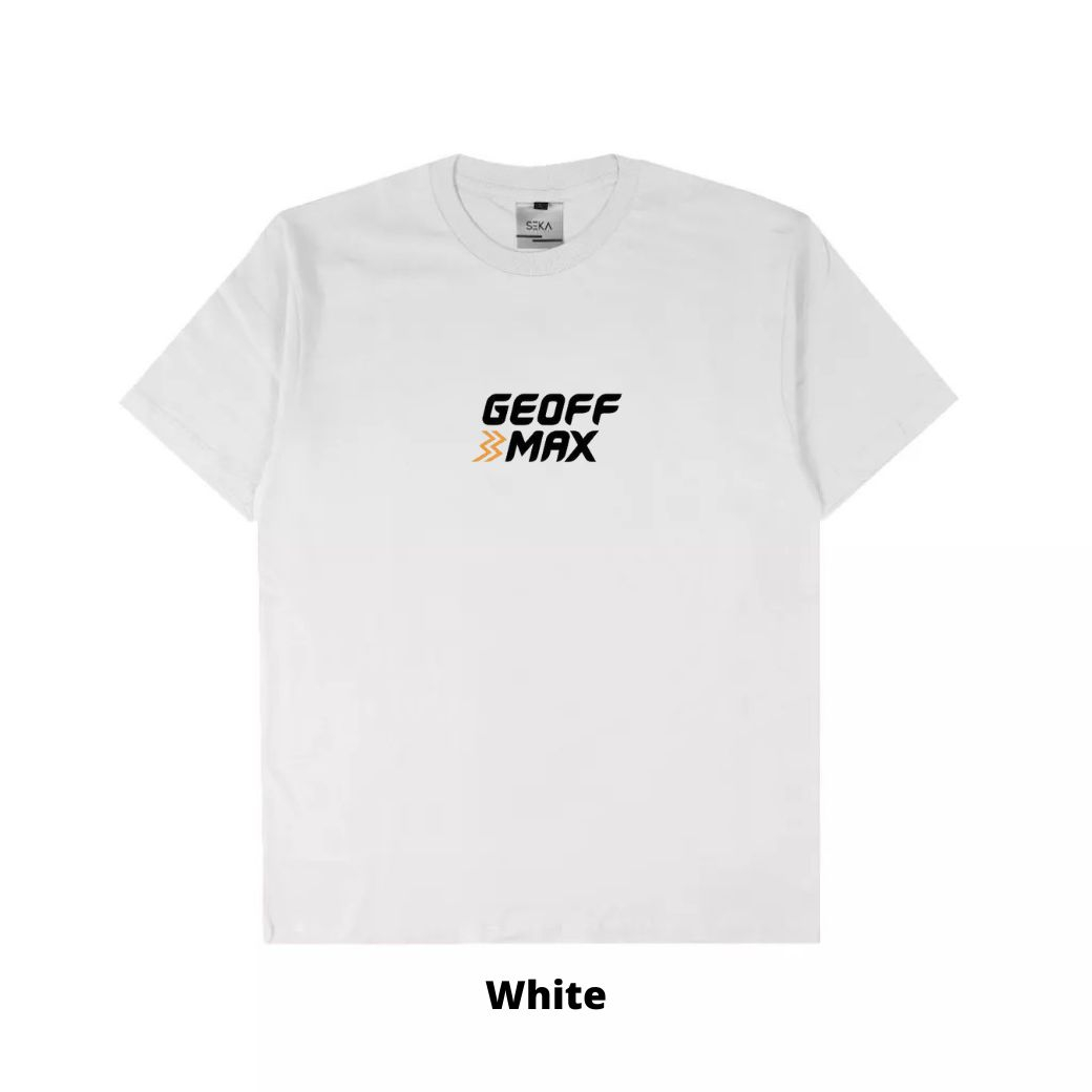 Hipokrit Official Shop - Unisex T-Shirt White Geoff Max Dop Size M.L.XL Best Quality Combed 30s