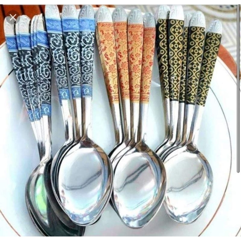 Sendok Garpu batik 1 lusin