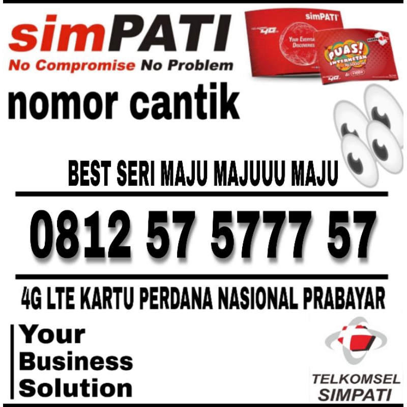 nomor cantik simpati 4G LTE seri kumpulan nomor cantik super