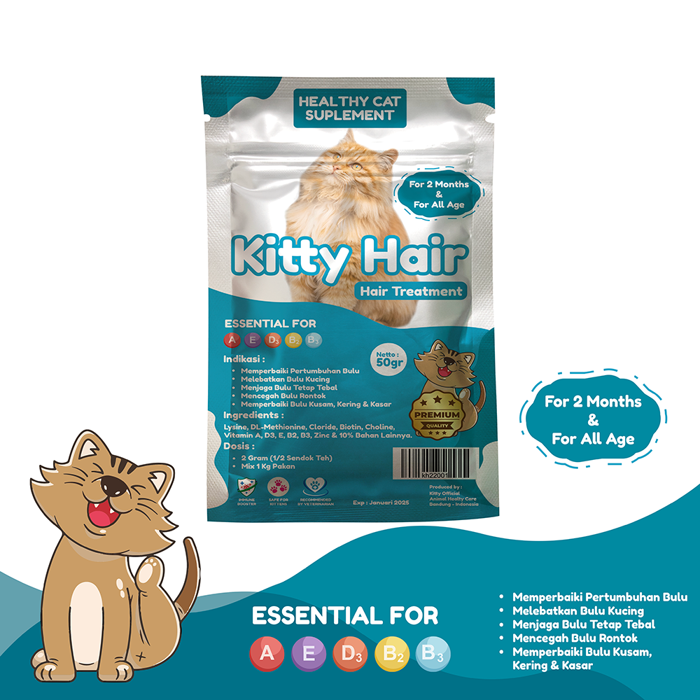 Kitty FAT/HAIR Peggemuk Kucing dan Nafsu Makan Kucing Premium Product