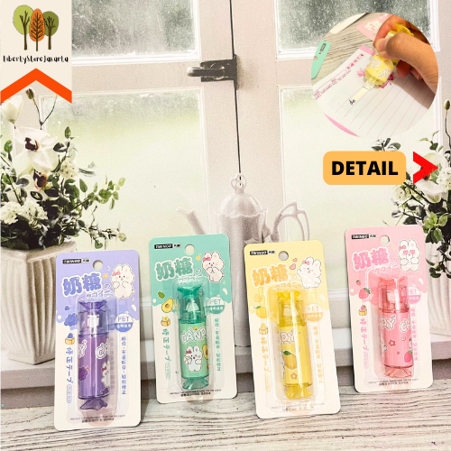 

Correction Tape Permen Candy TG-B7823 Lucu Tip X Tipex Kertas Tip Ex Unik Penghapus Fancy Best Gift Stationery For School Alat Tulis Kantor Sekolah Ready Grosir